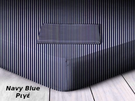 Κατωσέντονα με λάστιχο Navy Blue Ριγέ Βαμβακερά Γαρύφαλλο | Γαρύφαλλο - Λευκά Είδη